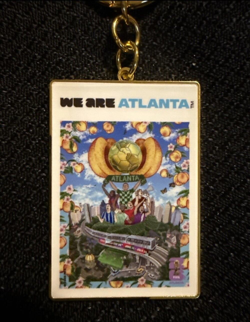 FIFA WORLD CUP 2026 OFFICIAL ATLANTA HOST CITY POSTER KEY CHAIN BRAND NEW